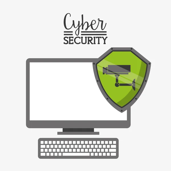 Siber Güvenlik — Stok Vektör