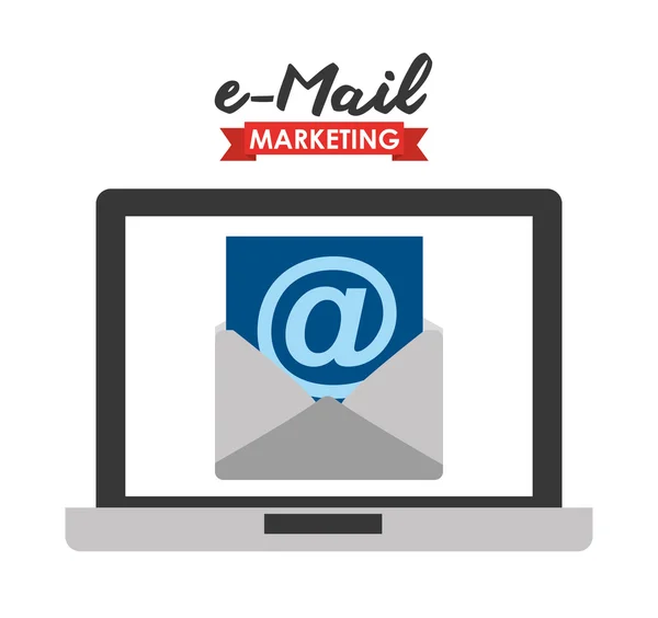 L'email marketing — Vettoriale Stock