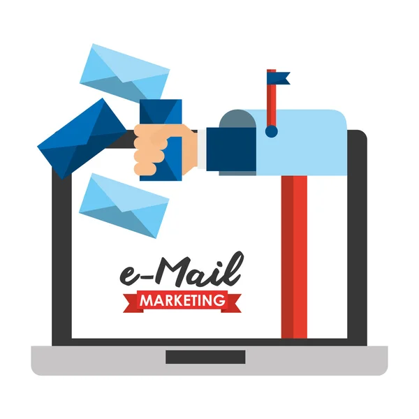 E-mailový marketing — Stockový vektor