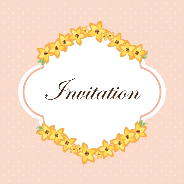 Tarjeta de invitación — Vector de stock