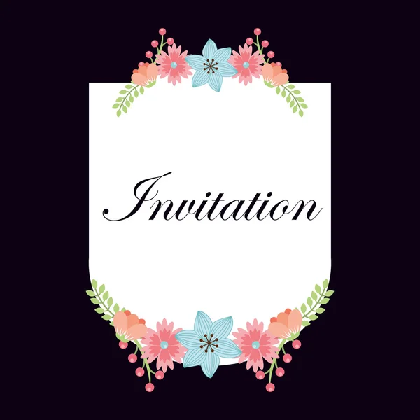 Carte d'invitation — Image vectorielle