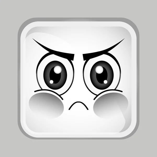 Emoticon gezicht — Stockvector