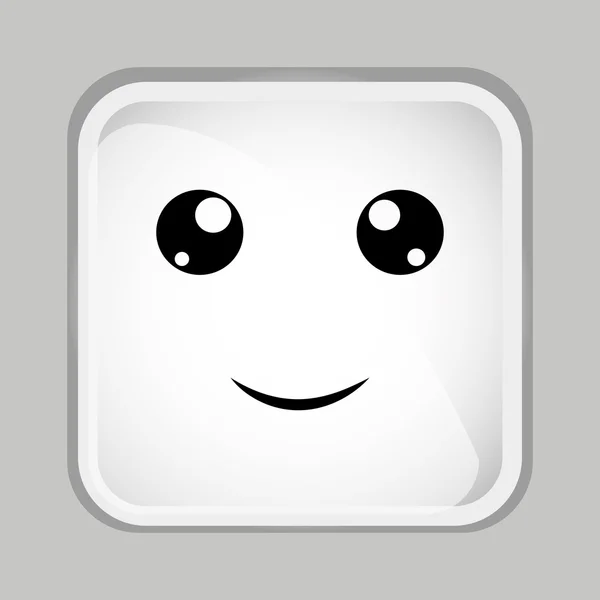 Emoticon gezicht — Stockvector