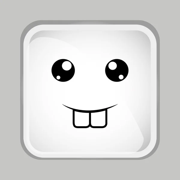 Cara de emoticono — Vector de stock