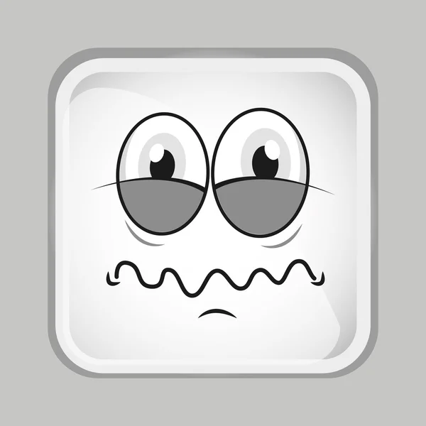 Cara de emoticono — Vector de stock