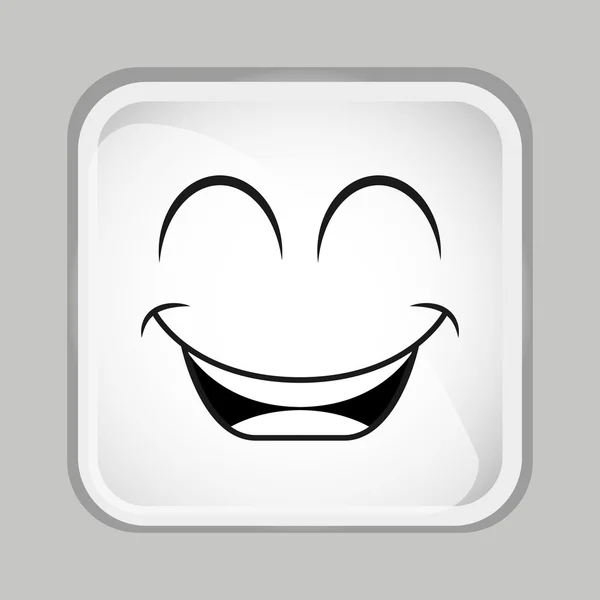 Emoticon gezicht — Stockvector