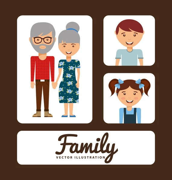 Album familial — Image vectorielle