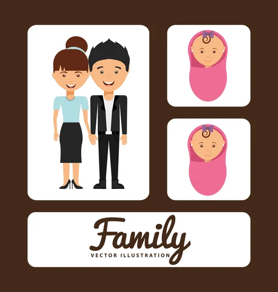 Familie-album — Stockvector