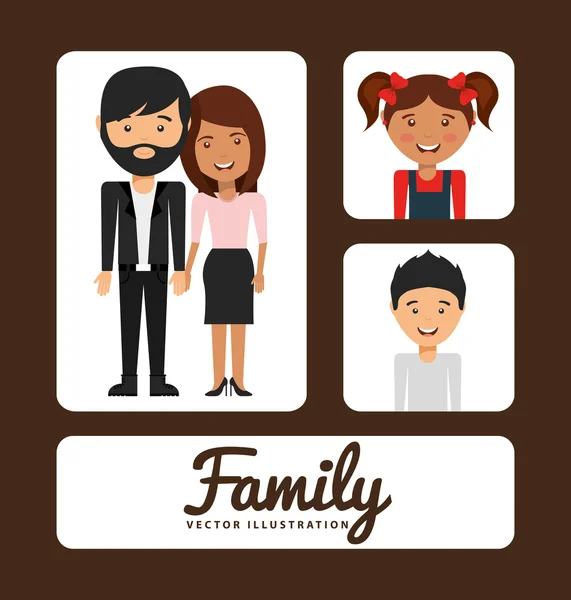 Familie-album — Stockvector