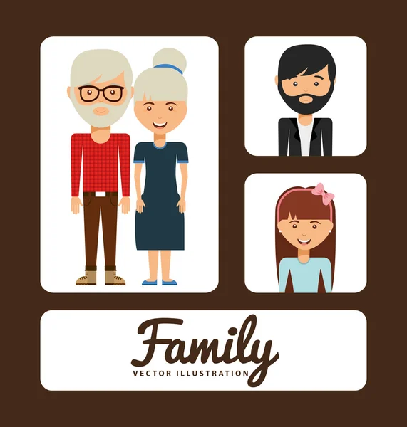 Familie-album — Stockvector