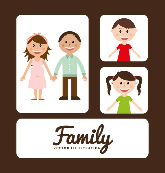 Album familial — Image vectorielle