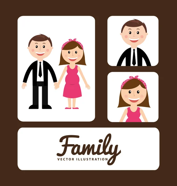 Familie-album — Stockvector