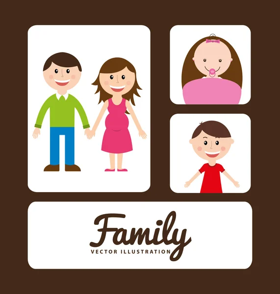 Album familial — Image vectorielle