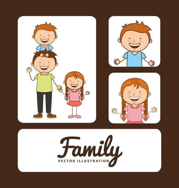 Family album — Stock Vector