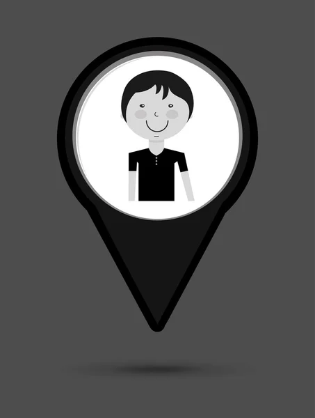 Icono de avatar — Vector de stock
