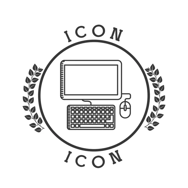 Icono de ordenador — Archivo Imágenes Vectoriales