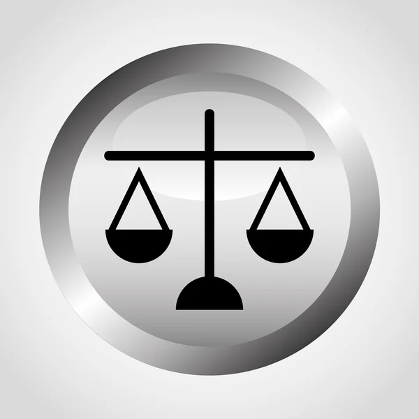 Justitie pictogram — Stockvector