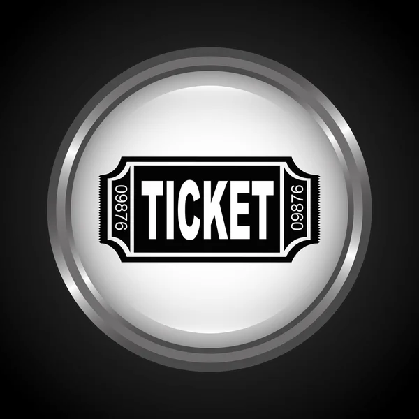 Ticket-Ikone — Stockvektor