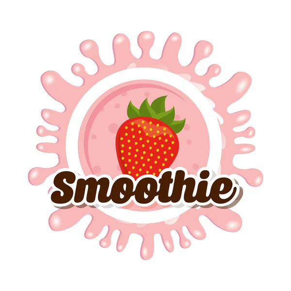 Delicious smoothie — Stock Vector