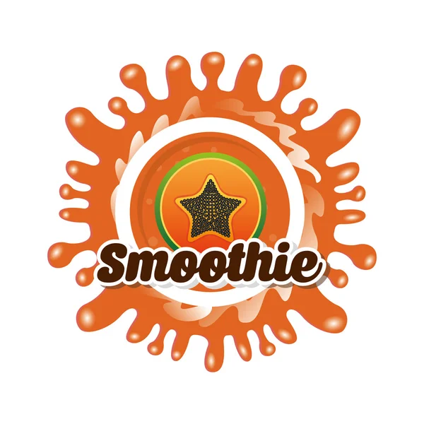 Delicious smoothie — Stock Vector