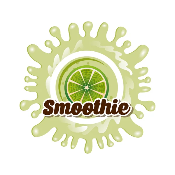 Delicious smoothie — Stock Vector
