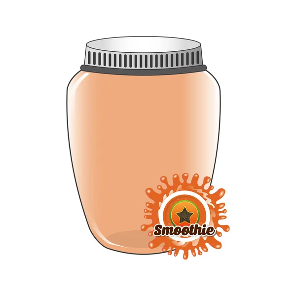 Delicious smoothie — Stock Vector