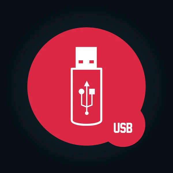 USB-ikonen — Stock vektor