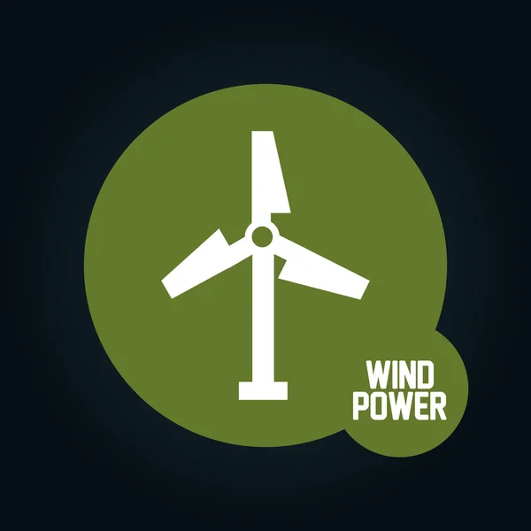 Rüzgar enerjisi — Stok Vektör