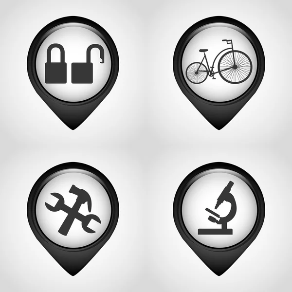 Set icons design — Stock Vector