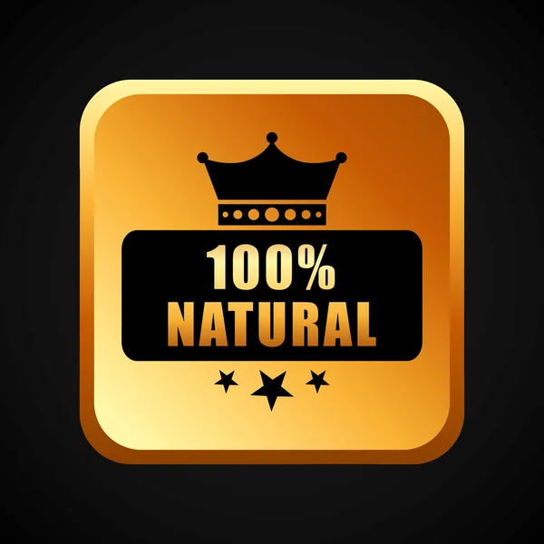 100 procent natuurlijke — Stockvector