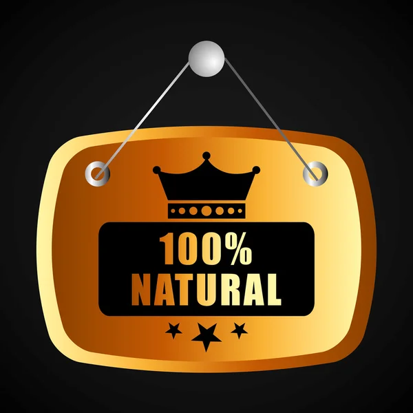 100% naturale — Vettoriale Stock
