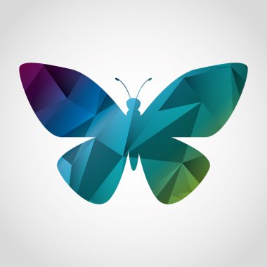 Güzel kelebek simgesi