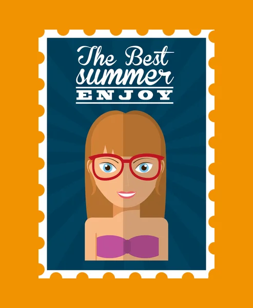 Das beste Sommerdesign — Stockvektor