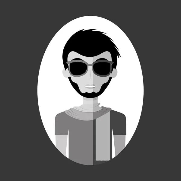 Avatar diseño masculino — Vector de stock