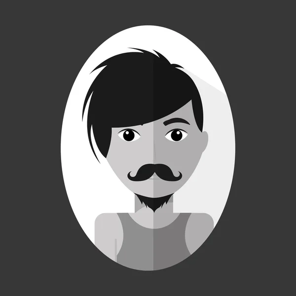 Avatar design masculin — Image vectorielle