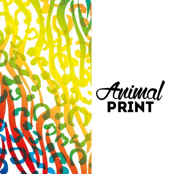 Design de impressão animal — Vetor de Stock