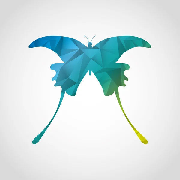 아름다운 나비 아이콘 — 스톡 벡터