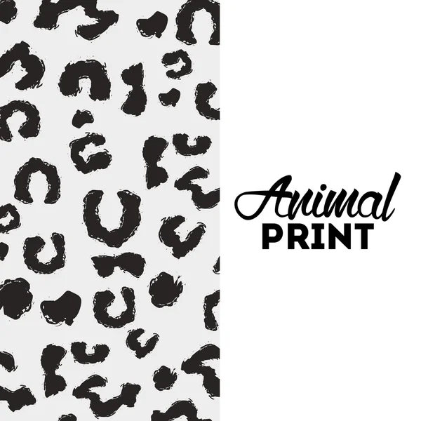 동물 인쇄 디자인 — 스톡 벡터