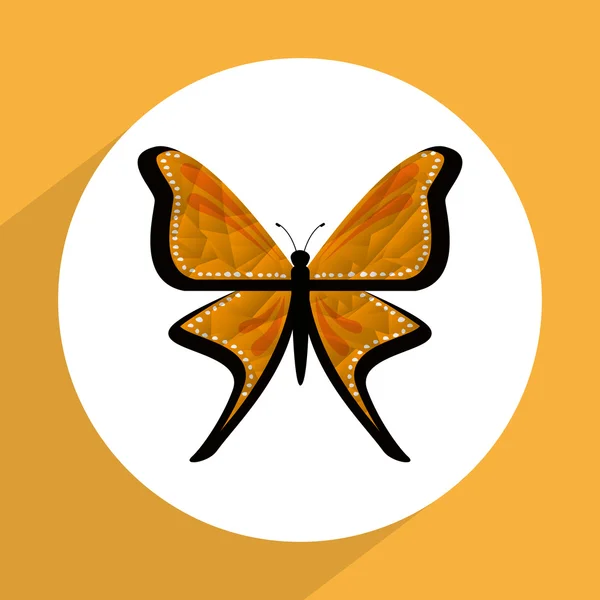 Hermoso diseño de mariposa — Vector de stock