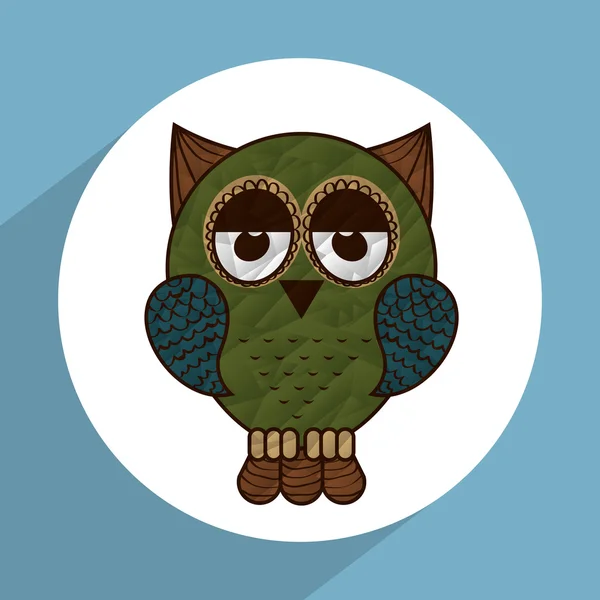 Conception icône hibou — Image vectorielle