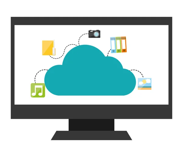 Desenho do data center — Vetor de Stock