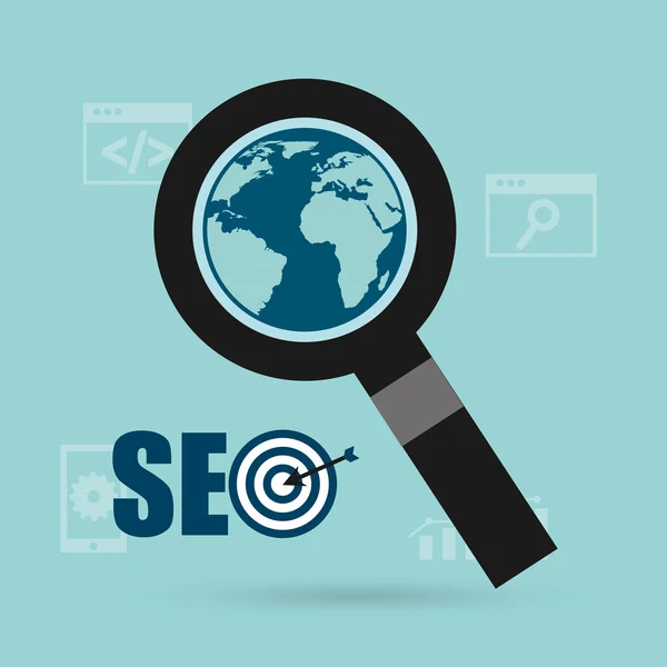 Diseño de concepto SEO — Vector de stock