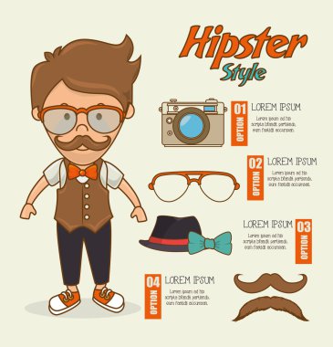 hipster yaşam tarzı tasarım.
