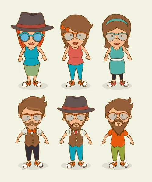 Hipster lifestyle design. — Stock Vector