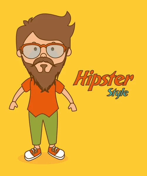 Hipster lifestyle design. — Stock Vector