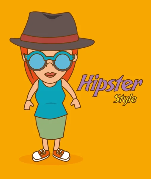 Hipster lifestyle design. — Stock Vector