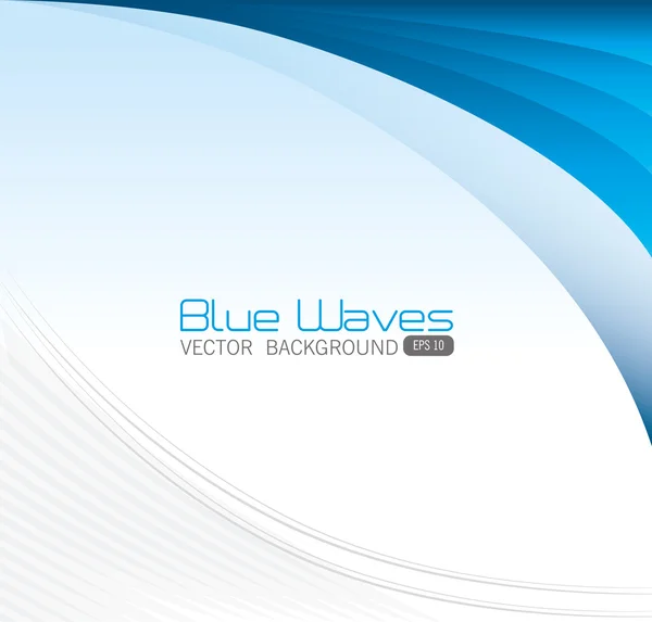 Design de ondas azuis . —  Vetores de Stock