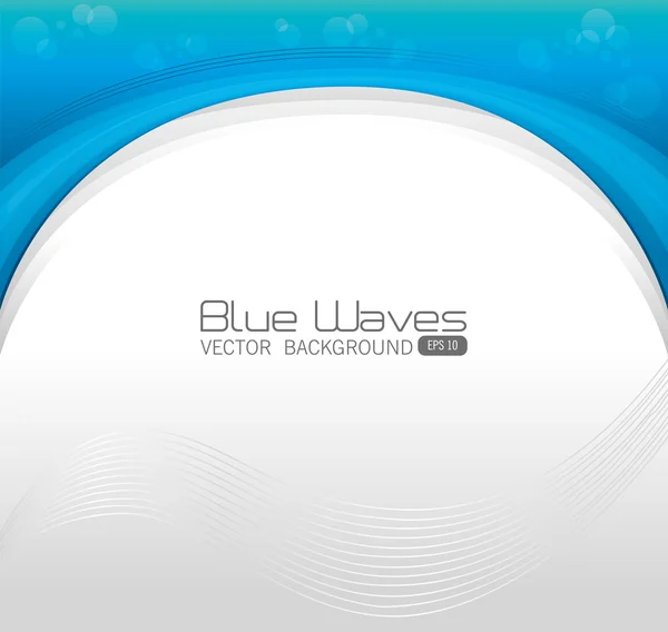 Blue waves design. — Stock Vector