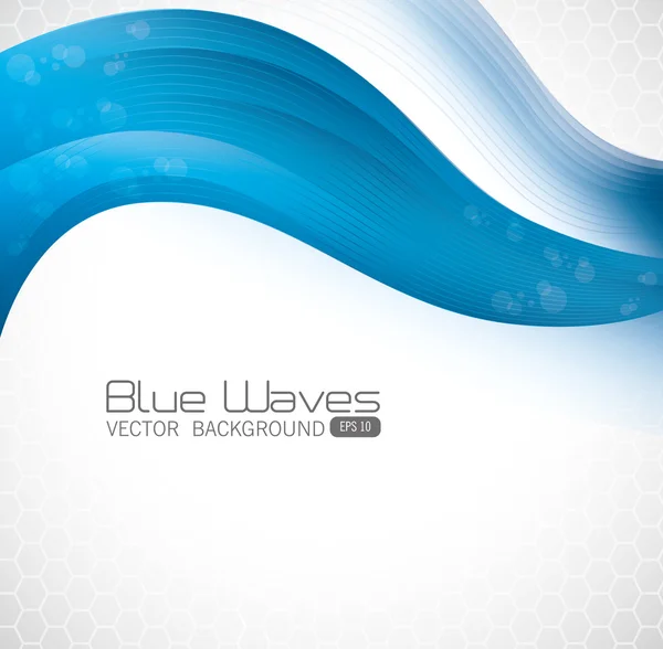 Blue waves design. — Stock Vector