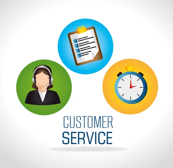 Conception du service client . — Image vectorielle